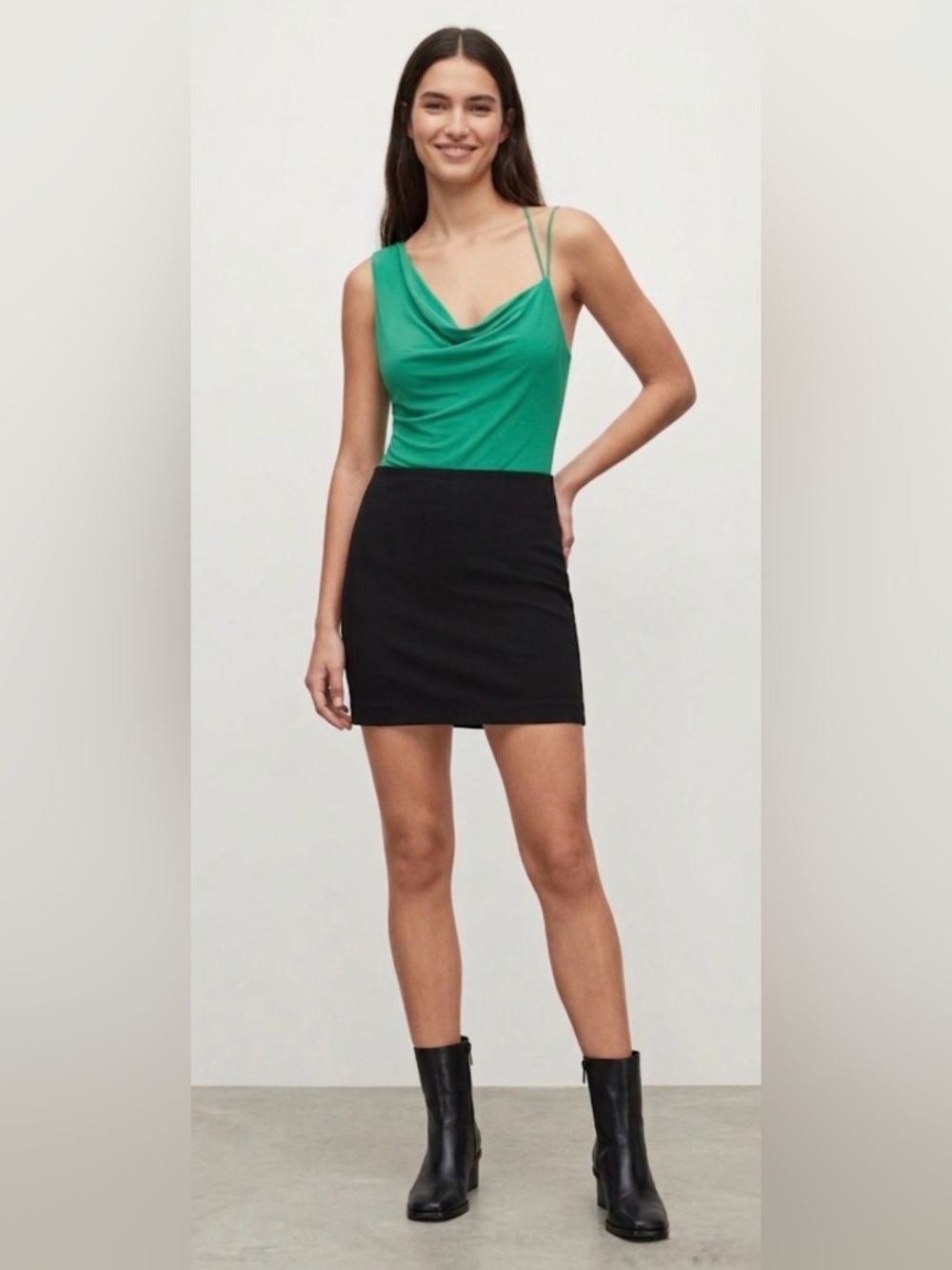 L  NWT 21 SAINTS one shoulder bodysuit